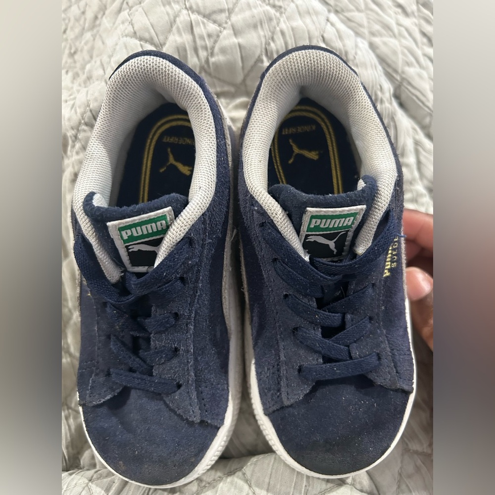 Puma Kids Sneakers - Deep Blue and White